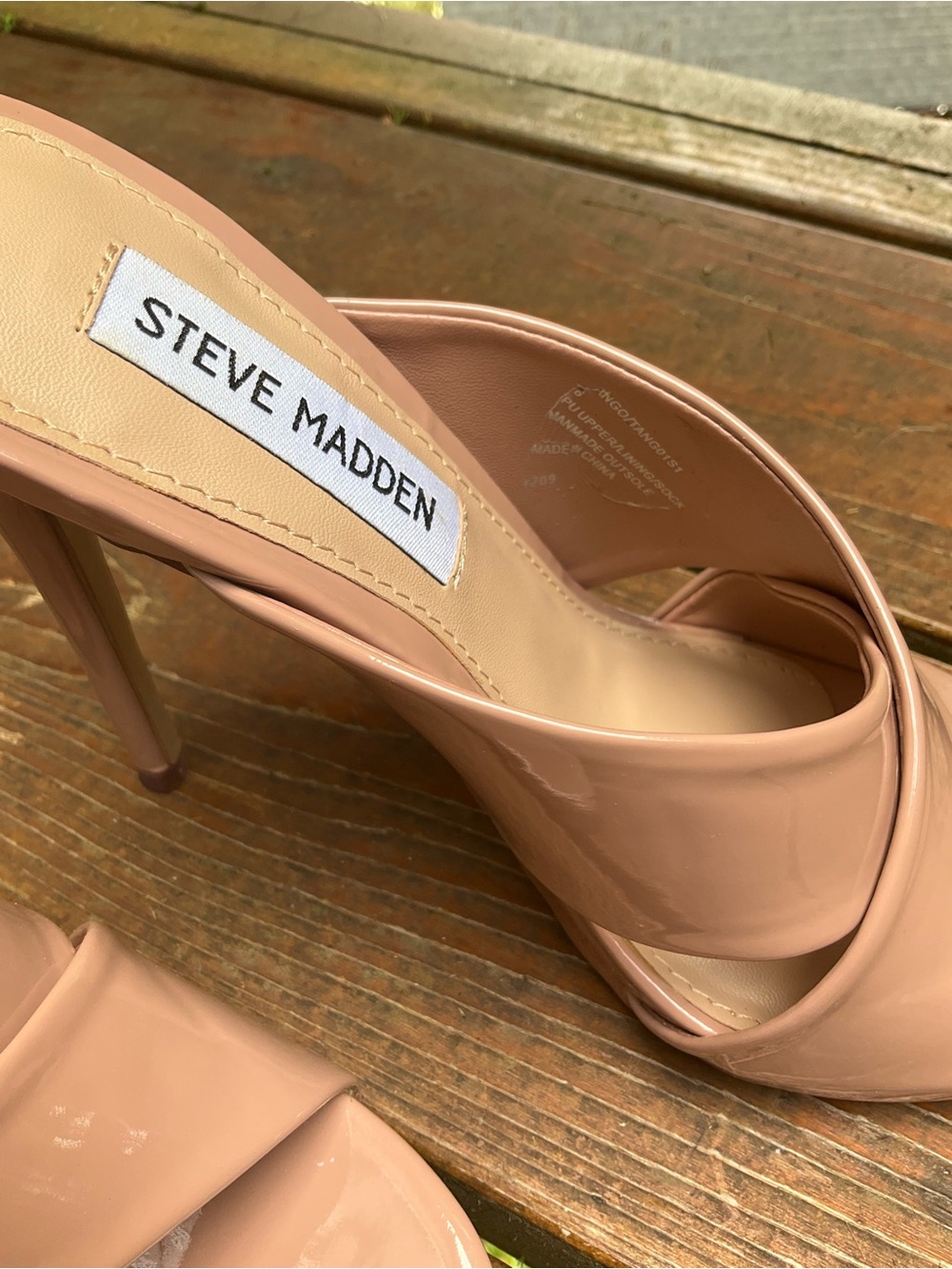 Steve Madden Patent Heels Mules Tango - Picture 8 of 9